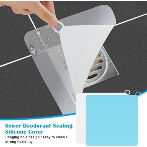 Floor Drain Sealing Pad Sewer Smell Removal Silicone Cover Bathroom Toilet Floor Sink Water Stoppe Kitchen Shower Accessories