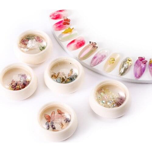 Nail Art Deco Three-dimensional Butterfly Ornament Handmade resin Acrylic Nail sequin decoration butterfly jewelry