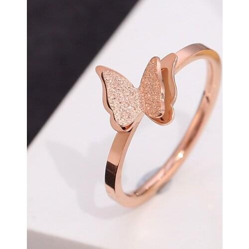 Wollet Jewelry jewelry stainless steel ring female fashion simple couple fine ring