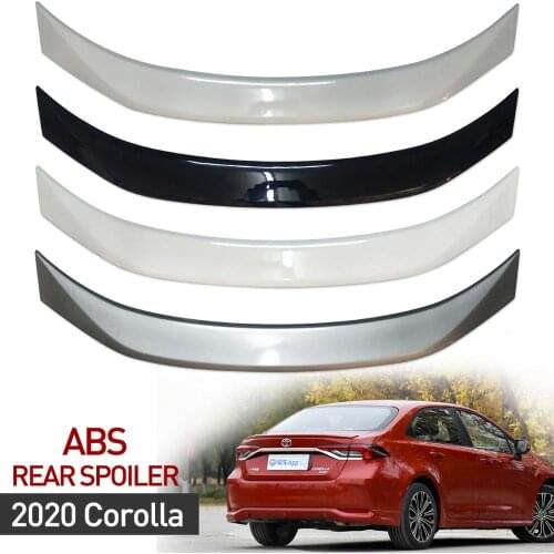 For corolla altis 2019 2020 rear spoiler High quality abs material carbon fiber Tail wind Special auto Accessories