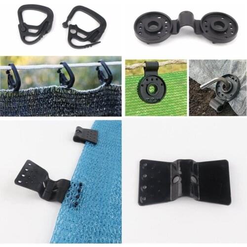 50Pcs Sunshade Net Clip Hook Agriculture Greenhouse Clamp Curtain Line Outdoor Canvas Hook Plastic Fence Shading Net Clips
