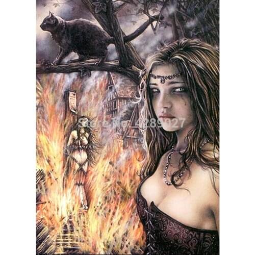 5D DIY Diamond Painting Kits Full Round Square Drill,Vampire Beauty,Diamond Embroidery Mosaic Patern Cross Stitch Kit Home Decor