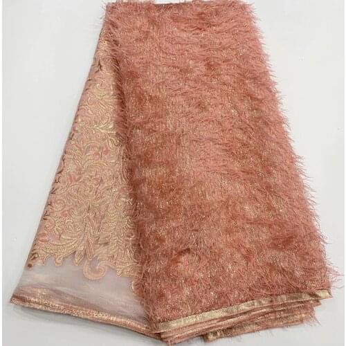 African Lace Fabric Fashion 2021 High Quality Organization Nigeria Brocade Lace French Tulle Lace Material D4258