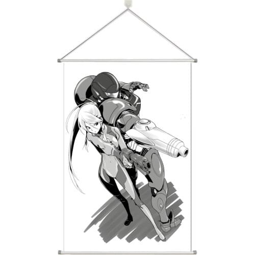 Anime METROID Samus Aran Prsonalize Customer Made Alloy Fabric Wall Poster Scroll 60x90cm 24x36inches