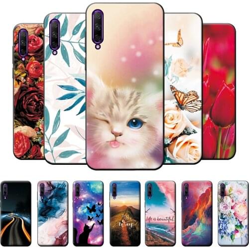 For Huawei P Smart Pro 2019 Case Bumper Soft TPU Silicone Cover For Huawei P Smart Pro 2019 Cases Scenery Marble Back Cover 6.59