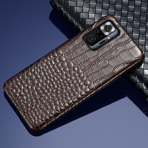 Genuine Cowhide Leather Case for Xiaomi Redmi Note 10 Pro 9 8 pro 9s 7 Cover For Mi 10 11 Ultra 10T Lite 9T 9 Poco X3 Pro F3 M3