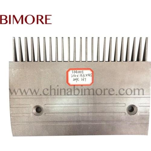 FPA0105 elevator escalator parts Escalator Plastic Comb Length 214.6mm Width 154.3mm Install Size 145mm Left 23T
