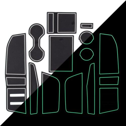 For Audi Q3 2019 Door Slot Pad Interior Water Coaster Car Modified Armrest Box Storage Anti-skid Auto Parts