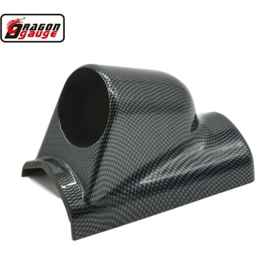 Dragon gauge 52mm plastic Single hole carbon Lines A Pillar Car Gauge pods left driving Auto Volt gauge Pods