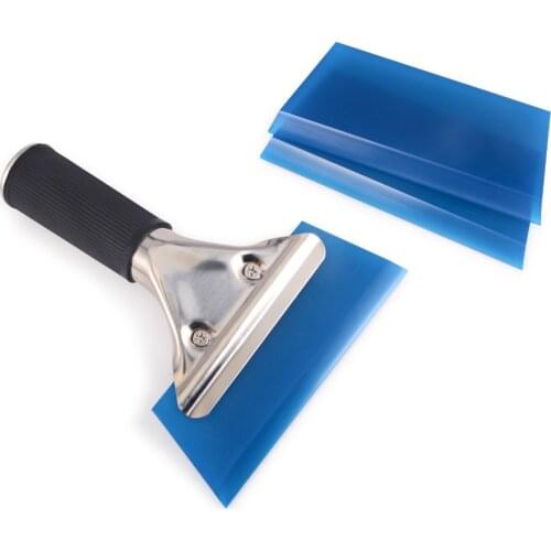 EHDIS 1pc Handled Squeegee+2pcs Rubber Blade Water Wiper Vinyl Car Wrap Tools Window Tint Tools Paint Scraper Car Repair tools