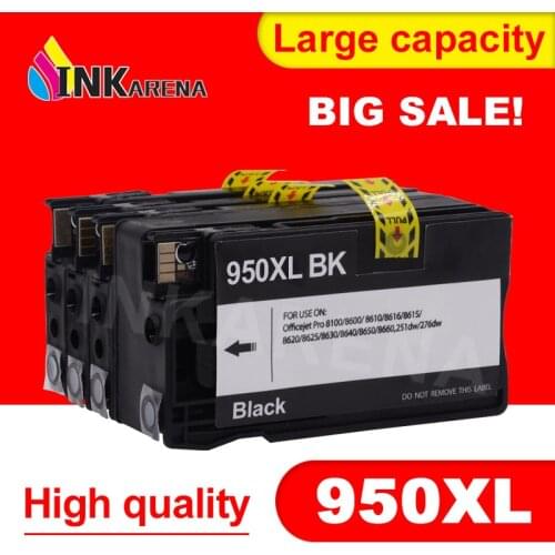 INKARENA 950XL Ink Cartridge Replacement for HP 950 951 XL For HP950 Officejet Pro 8100 8600 8610 8615 8620 8625 251dw Printer