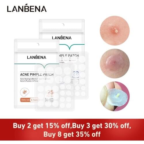 LANBENA Acne Pimple Patch Face Mask Invisible Acne Stickers Blemish Treatment Remover Master Pimples Tool Skin Care Facial Cream