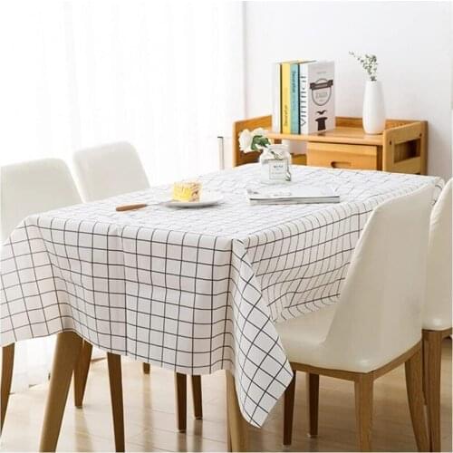 Oil-Proof Tablecloth Waterproof PVC Rectangular Table Cloth Decorative Coffee Cuisine Party Table Cover for Kitchen Dining Tool