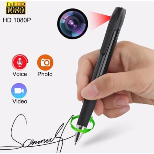 Mini Secret Audio Voice Recorder Pen Portable Full HD 1080P Video Recorder Digital Voice Recording Device Cam Dictaphone