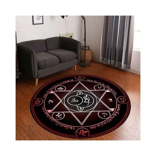 Cartoon Magic Round Carpet Living Room Lovely Bedroom Decoration Non-Slip Mat
