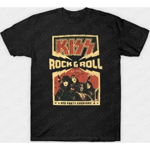Kiss End of The Road Tour T SHIRT men plus size rock Band t-shirt man cotton casual tshirt homme street wear tops free shipping