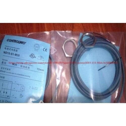 100% NEW ND15-S1-M30 proximity switch inductive DC three-wire NPN normally open sensor 10-30V
