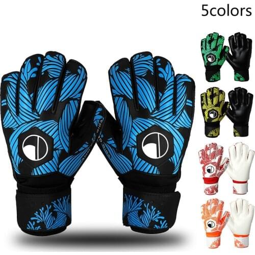 New Professional Soccer Goalie Gloves Thicken Latex Football Goalkeeper Gloves Finger Saves Protector Adult Size 8 9 10