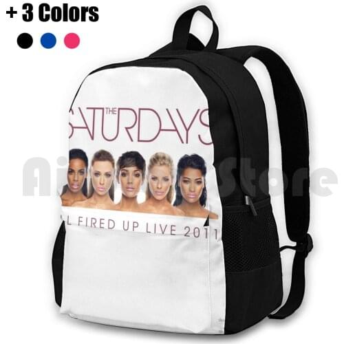 The Saturdays-All Fired Up Live Tour Replica Outdoor Hiking Backpack Waterproof Camping Travel The Saturdays Frankie Bridge