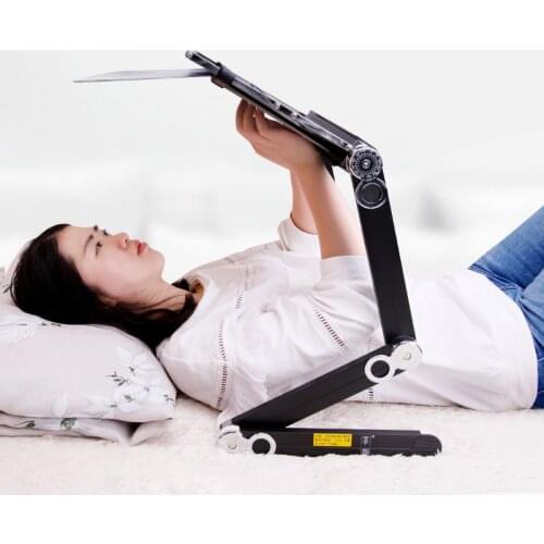 Notebook holder Lying and watching TV bed folding lift lazy table computer stand