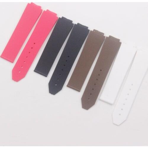 Watch accessories for HUBLOT Hengbao female rubber strap waterproof silicone multi-color convex 15 * 21mm Womens watch band