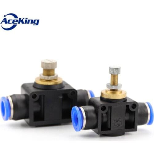 SA Gas pipe plastic quick connector LA4/6/8 flow limiting valve PA6/10/12 through pipe throttle LSA8/6 SA-4 SA-6 SA-10 SA-12
