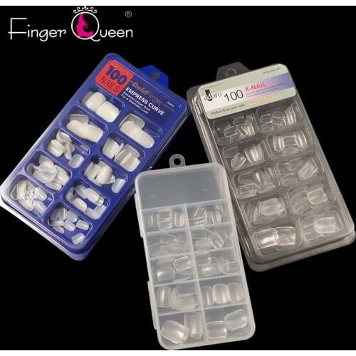 French false toe UV gel manicure 1 set FQ941 false nails acrylic nail tips full/half cover tips coffin false nail tips