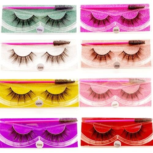 YioWio Sexy 5D Mink Eyelashes Strip Lashes Set Maquillaje False Eyelashes Faux Cils Reusable Makeup Lashes Brushes Set