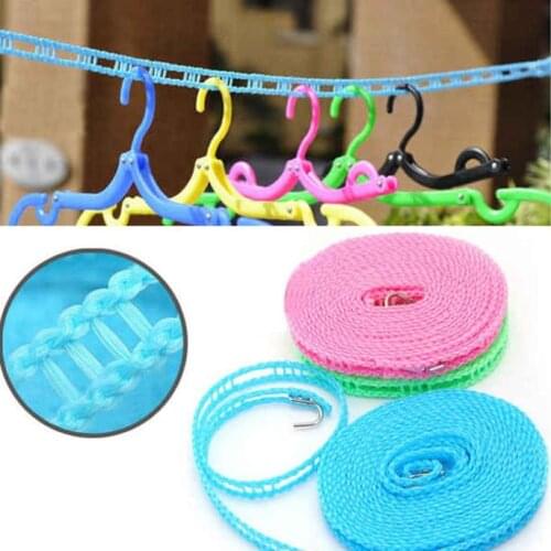 1PC 5m Clothesline for clothes hanger Clothes rack clothes hangers windproof antislip clothe line rope novelty houseld
