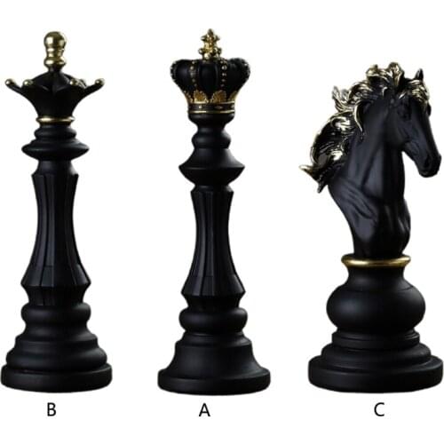 1Pcs Resin Chess Pieces Board Games Accessories International Chess Figurines Re