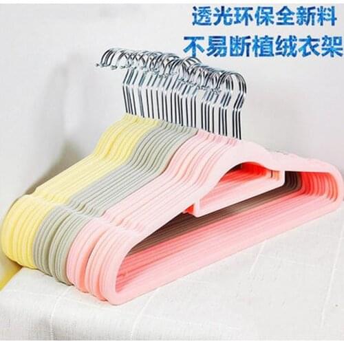 10Pcs/Lot Premium Kids and Adult Velvet Hangers Space Saving Ultra Thin Non Slip Hanger use for Childrens Skirt Dress Pants