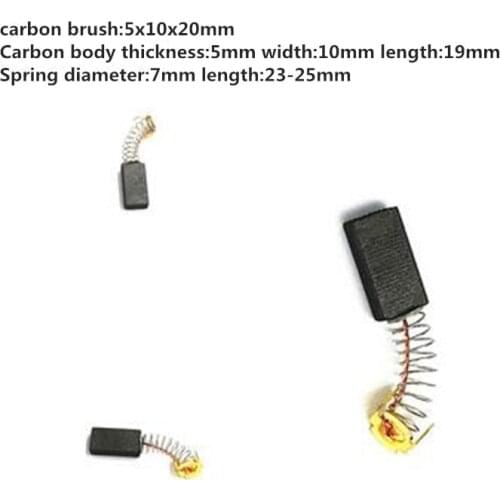 10PCS package spring carbon brush motor special electric brush small motor carbon brush centrifuge carbon brush Tool