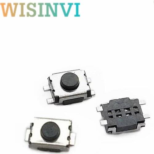 100Pcs/lot 3x4x2MM Mini Micro button tact switch 4 pin SMD Little Turtle 3*4*2MM button small switch