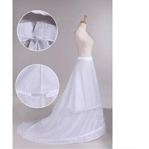 2 hoops Wedding Accessories A-line Wedding Petticoat Crinoline Slip Underskirt For Wedding Dress can can para vestido de novia