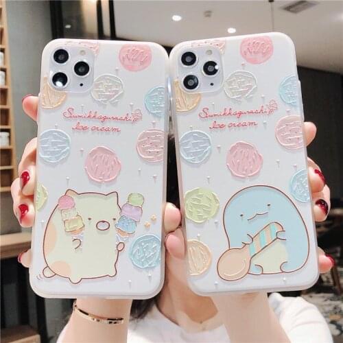 3D Relief Cartoon Cute Couples Phone Case For Iphone 12 Mini Case 11 Pro XS Max XR 6 6s 8 7 Plus SE2 Soft TPU Emboss Cover Matte