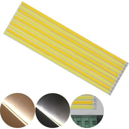 5PCS 200mm 6mm LED COB Strip LED Strip 12V DC 8W Bar light Warm White for DIY Car Outdoor light COB Camping Lamp COB led source