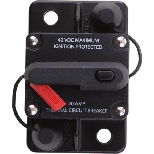 50 Amp Manual Reset Circuit Breaker Kill Switch Ignition Protected