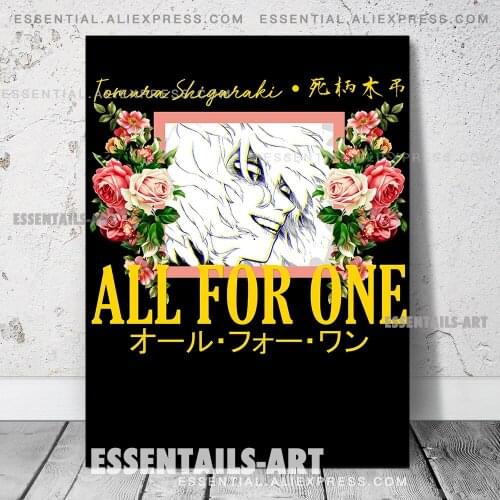 BNHA AFO All For One Tomura Shigaraki Anime Poster Canvas Wall Art Painting Decor Pictures Bedroom Home Decoration Prints