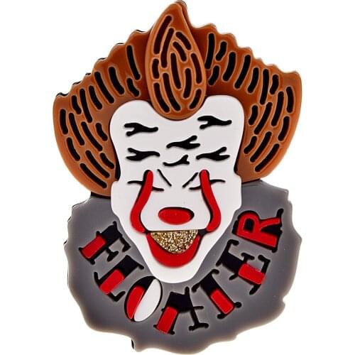 CINDY XIANG Unique Design Acrylic Anime Pins Brooch Men Vintage Japanese Cartoon Clown Badge Friends Fashion Party Jewelry Gifts