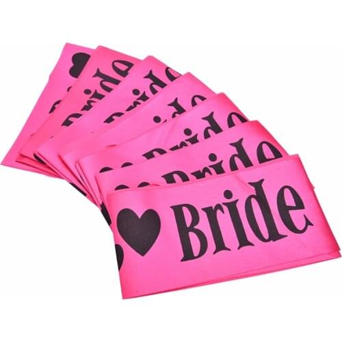 Hens Night Out Decoration Sash Decorative Flowers & Wreaths Pink Satin Black Write Bride To Be Sash Hen Party Sash