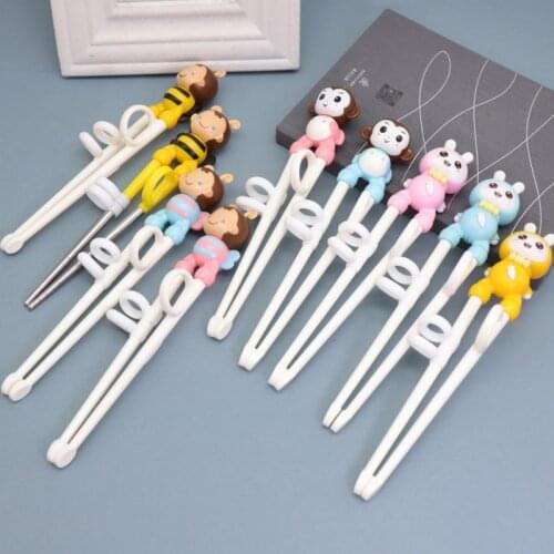 Cute Rag Cubs Learning Training Chopsticks Kids Children Chinese Chopsticks Learning Kitchen Accessories
