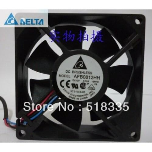 For delta AFB0812HH 8CM 80MM 8*8*2.5CM 80*80*25MM 8025 12V 0.30A Server Inverter Cooling fan