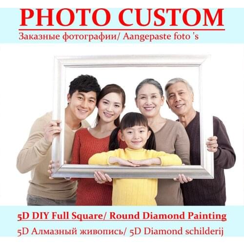 Photo Custom 5D DIY Diamond Painting Full Square Drill Picture of Rhinestone Diamond Mosaic Embroidery Baby Wedding Parents Gift