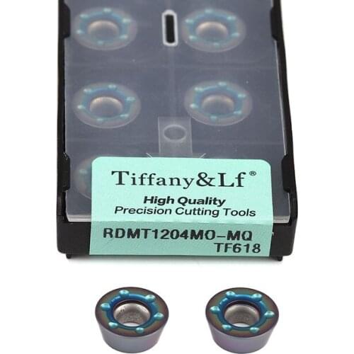 RDMT1204MO-MQ TF618 CNC Lathe Carbide Inserts Milling Turning Tools processing Hardened Steel, Round shape Cut Many kinds Steel