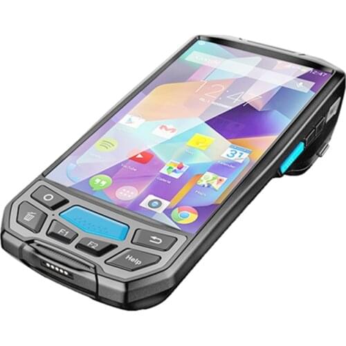 HS06 PDA Android with built in thermal printer Handheld 2D QR code 5.5inch screen Barcode Scanner pos terminal