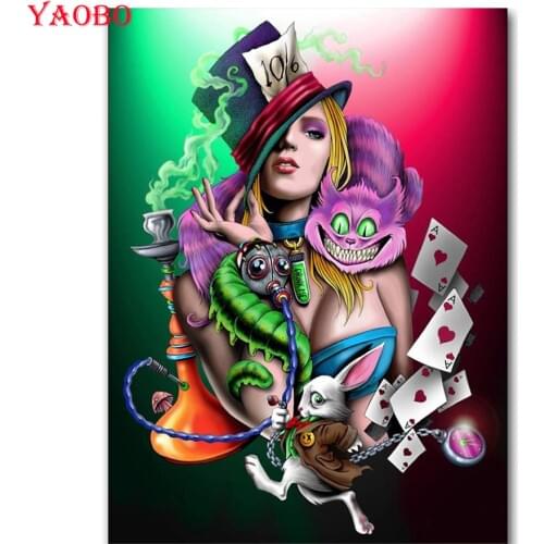 Full Square/Round drill 5D DIY diamond Painting Alice in Wonderland Cross Stitch Diamond Embroidery Mosaic Rhinestone icon