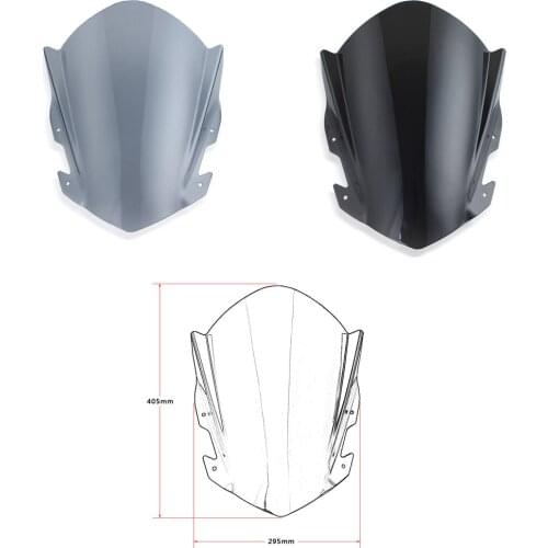 RC 390 Windscreen Windshield Visor Parabrisa with Bracket For 2014-2020 RC125 RC200 RC390 2019 2018 Motorcycle Accessories