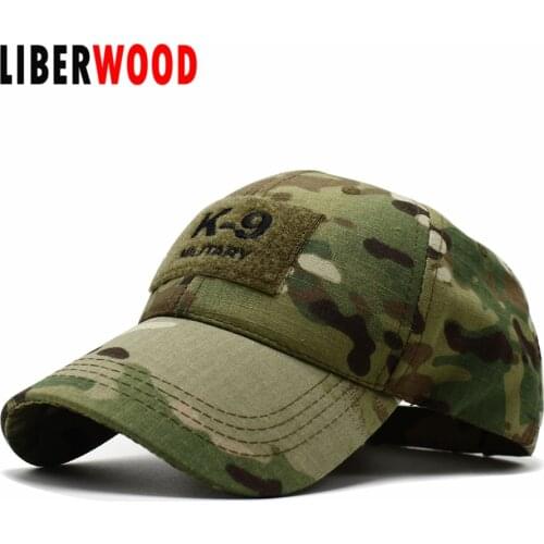 LIBERWOOD K-9 Police Unit Officer Gear army K9 dog Multicam Operator Cap Embroidered Baseball Cap men Hat with patch CP ACU OD