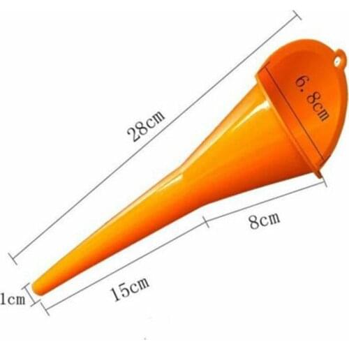 6.8*28cm Car Refueling Multi-Function Longer Funnel Oil Motorcycle Funnel Gasoline Farm Additive Machine Engine A2D3