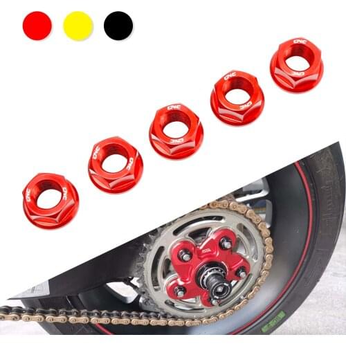 Motorcycle Accessories Moto Rear Sprocket Cover Nuts M10*1.0 For Ducati Monster 821